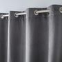 Voir la diapositive 2 : Paris Prix Rideau Isolant Velours  Polarchic  140x260cm Anthracite