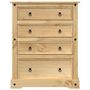 Voir la diapositive 4 : VIDAXL Commode  92x48x120 cm bois massif de pin