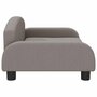 Voir la diapositive 4 : VIDAXL Lit pour chien taupe 70x45x30 cm tissu