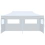 Voir la diapositive 2 : VIDAXL Tente de reception pliable avec parois 3 x 6 m Acier Blanc