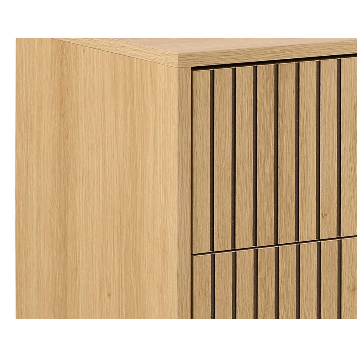 LISA DESIGN Marc - commode 6 tiroirs - effet bois - pieds en métal