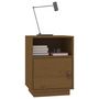 Voir la diapositive 4 : VIDAXL Table de chevet Marron miel 40x34x55 cm Bois de pin massif
