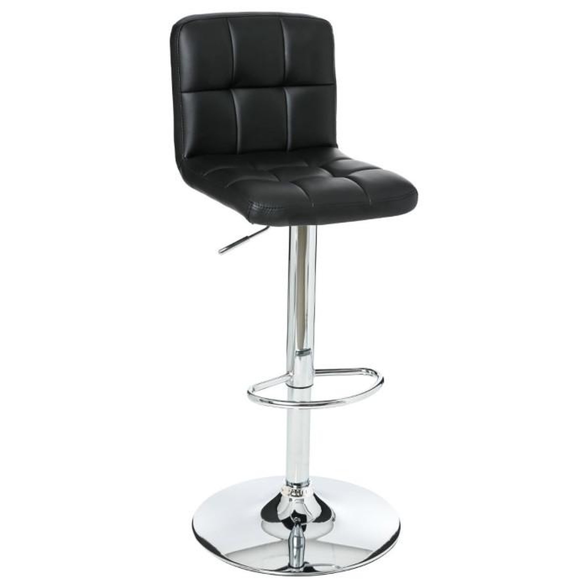 Voir la diapositive 3 : ATMOSPHERA Lot de 2 Tabourets de Bar  Delek  89cm Noir
