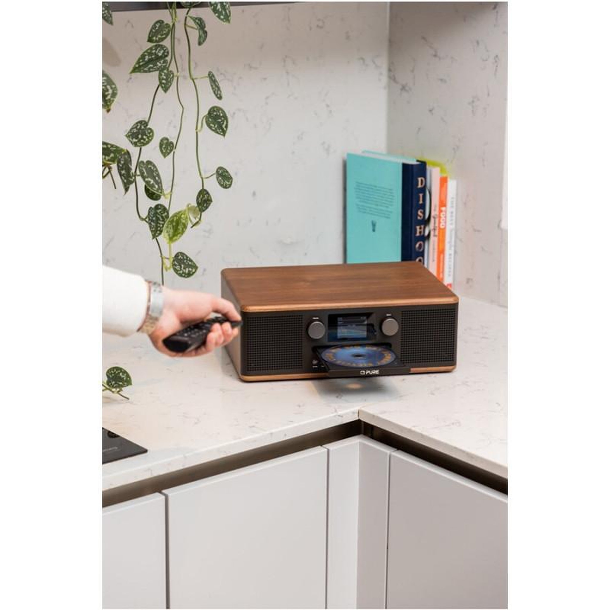 Voir la diapositive 3 : PURE Chaine HiFi Pure Lecteur CD stereo Bluetooth Radio Classic C D6 noir cafe
