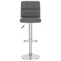 Voir la diapositive 3 : VIDAXL Tabouret de bar Gris Similicuir