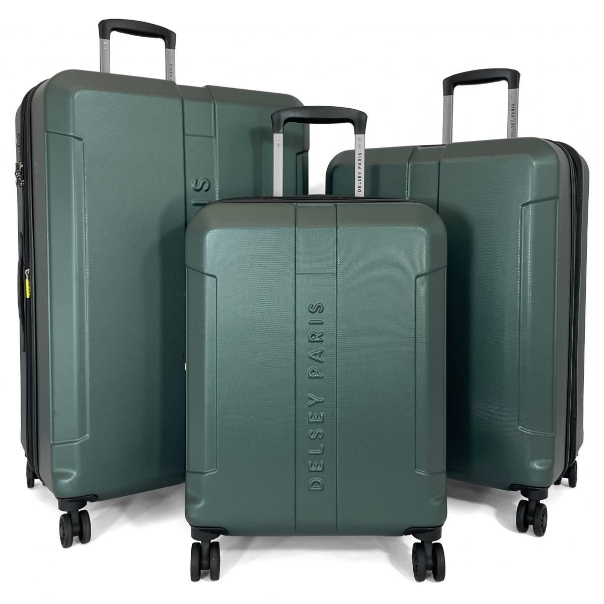 Delsey Lot 3 valises rigides Départ dont 1 cabine TSA