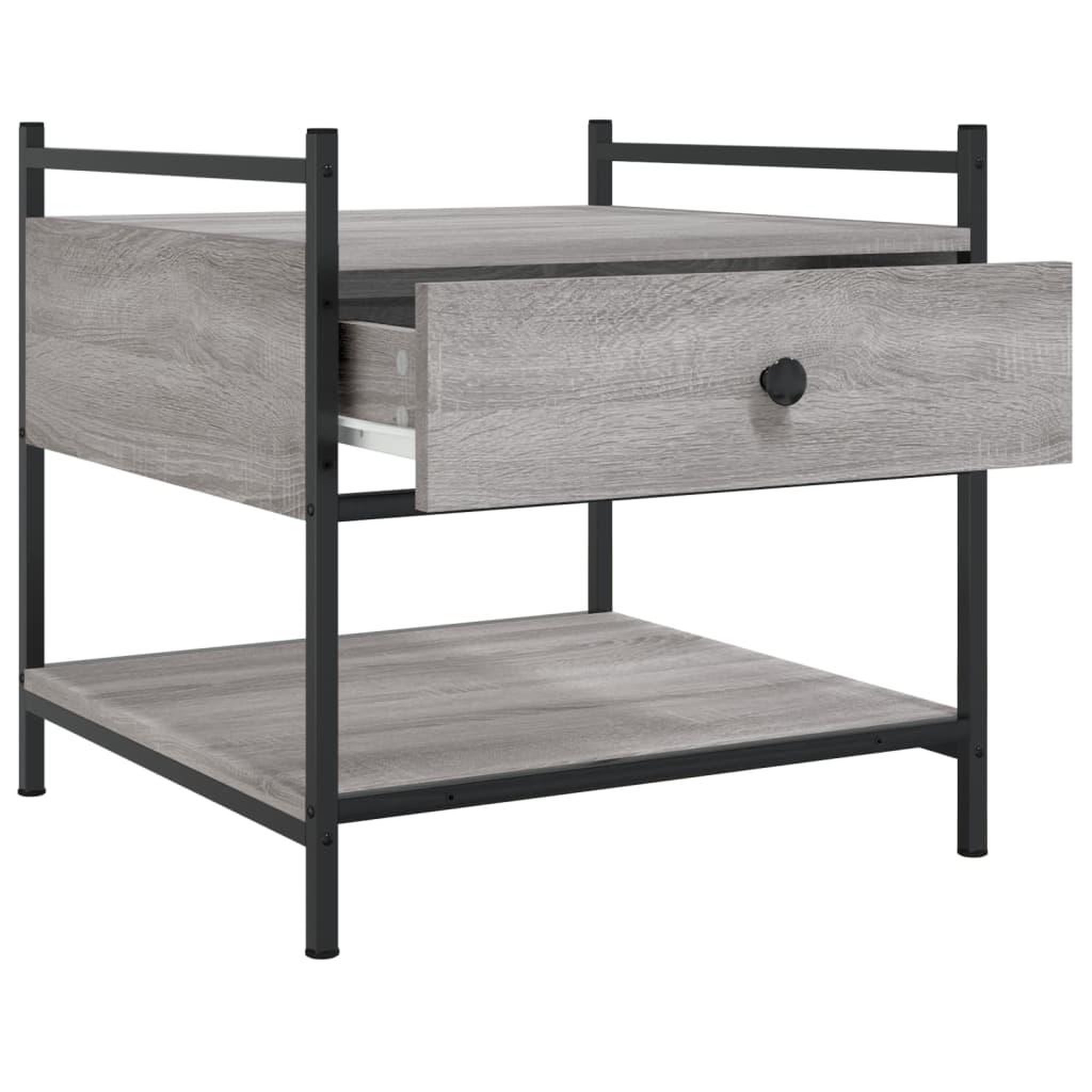 Voir la diapositive 5 : VIDAXL Table basse sonoma gris 50x50x50 cm bois d'ingenierie