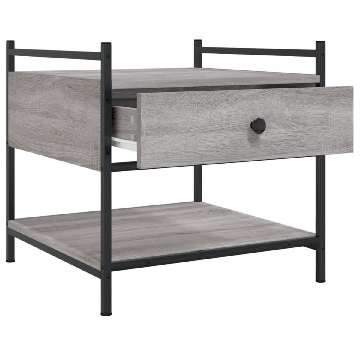 VIDAXL Table basse sonoma gris 50x50x50 cm bois d'ingenierie