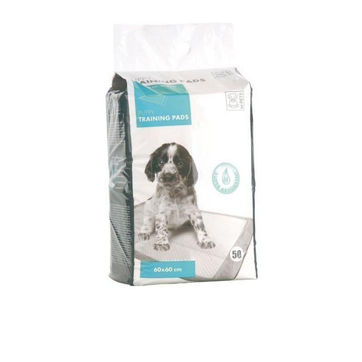 M PETS MPETS Tapis educateur PUPPY TRAINING PADS - Pour chiot - 50pcs - Blanc
