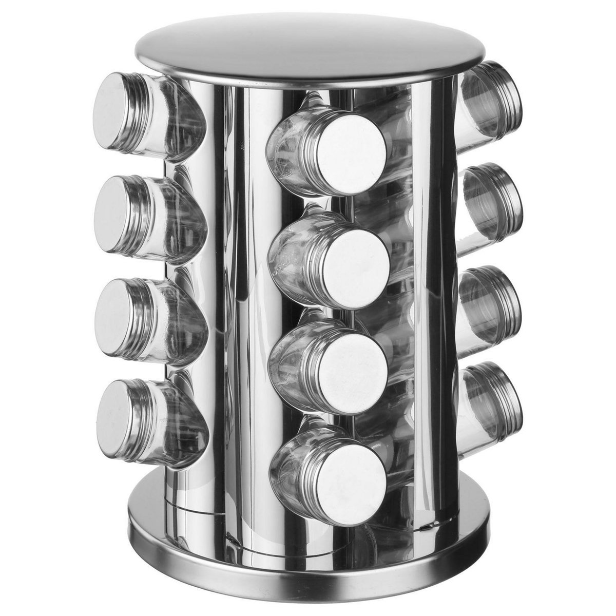 FIVE 16 pots à épices avec support rotatif - Inox