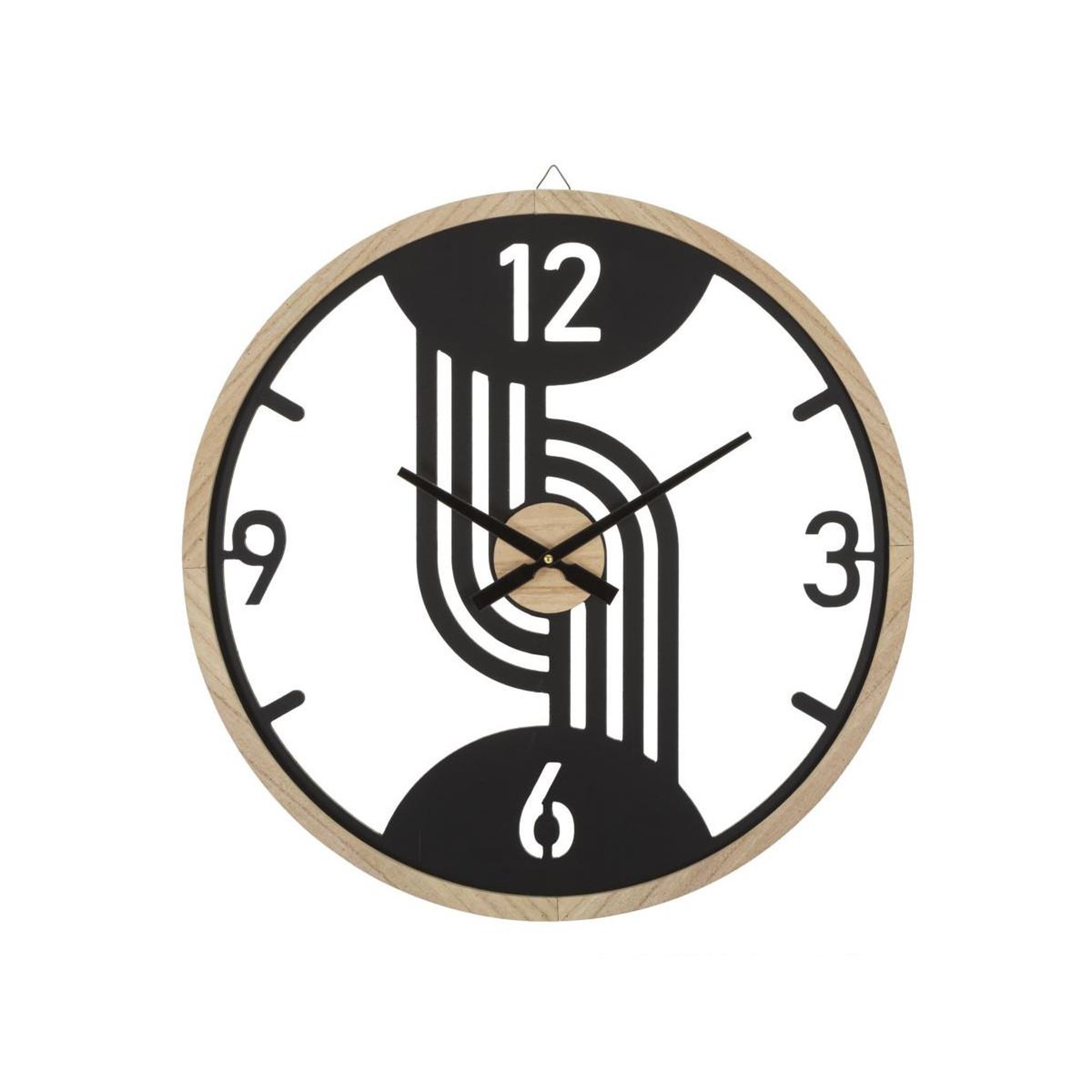 Paris Prix Horloge murale en métal  clips  60cm noir