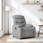 Voir la diapositive 1 : VIDAXL Fauteuil inclinable Gris clair Tissu