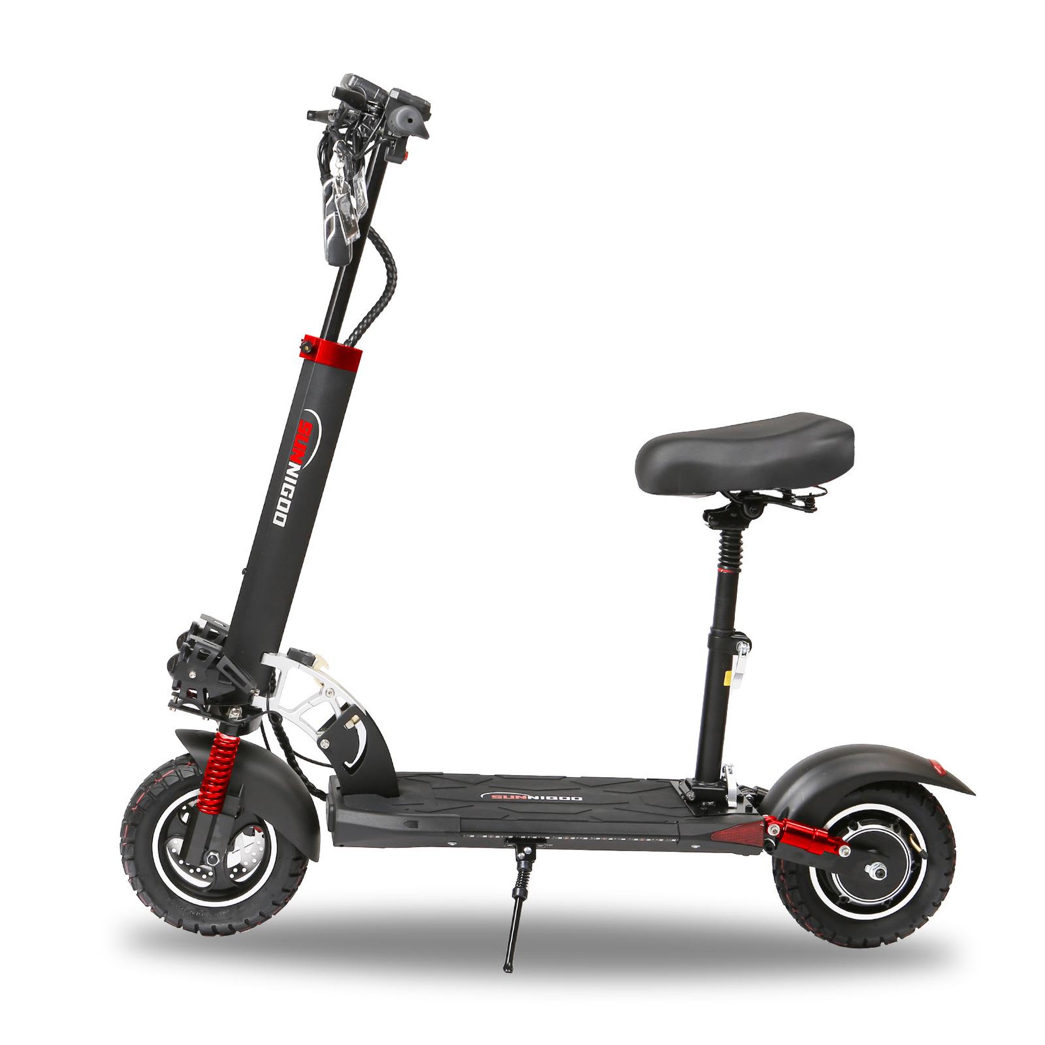 Voir la diapositive 6 : SUNNIGOO Trottinette électrique sunnigoo n3lmax, batterie 48 v 15 ah, nfc, selle amovible, noire