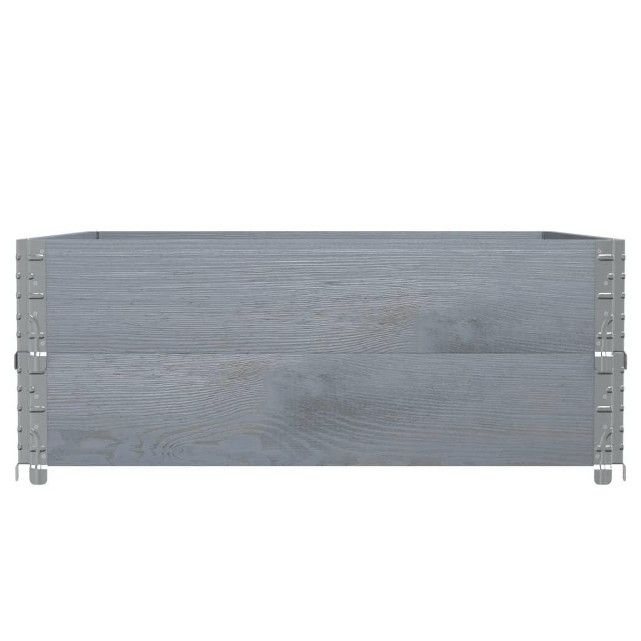Voir la diapositive 3 : VIDAXL Jardiniere gris 100x100 cm bois de pin massif
