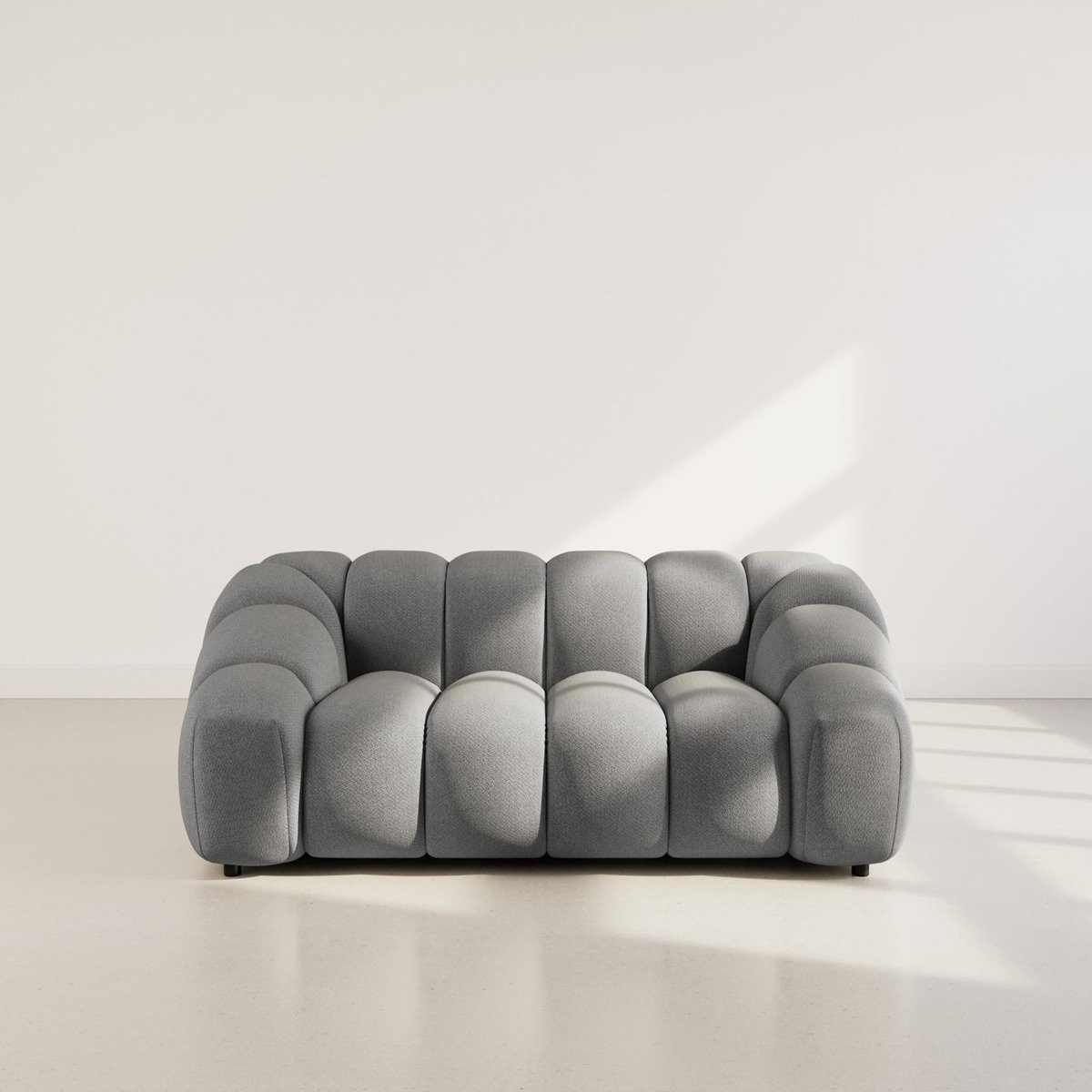 LISA DESIGN Ava - canapé 3 places en velours texturé