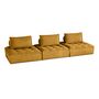Voir la diapositive 2 : LISA DESIGN Marisol - canapé modulable droit 3 places - velours texturé