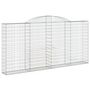 Voir la diapositive 2 : VIDAXL Panier de gabions arque 300x30x140/160 cm Fer galvanise