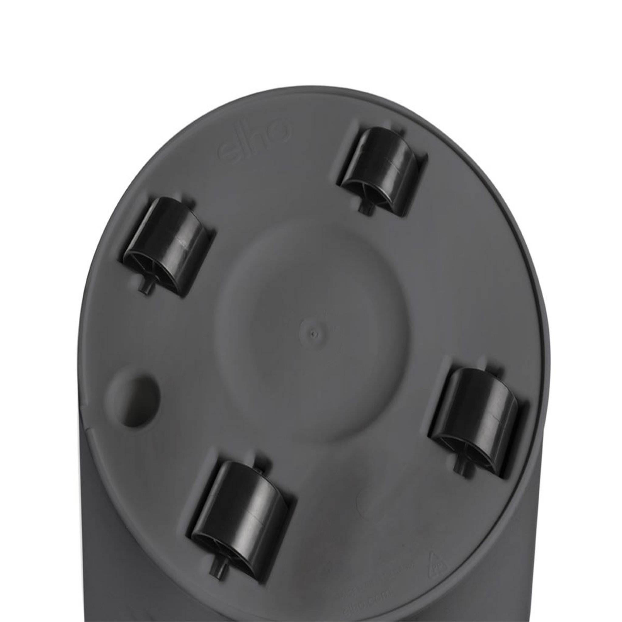 Voir la diapositive 2 : ELHO Pot de fleurs rond Loft Urban avec roues Ø 40 x H.35 cm - Anthracite