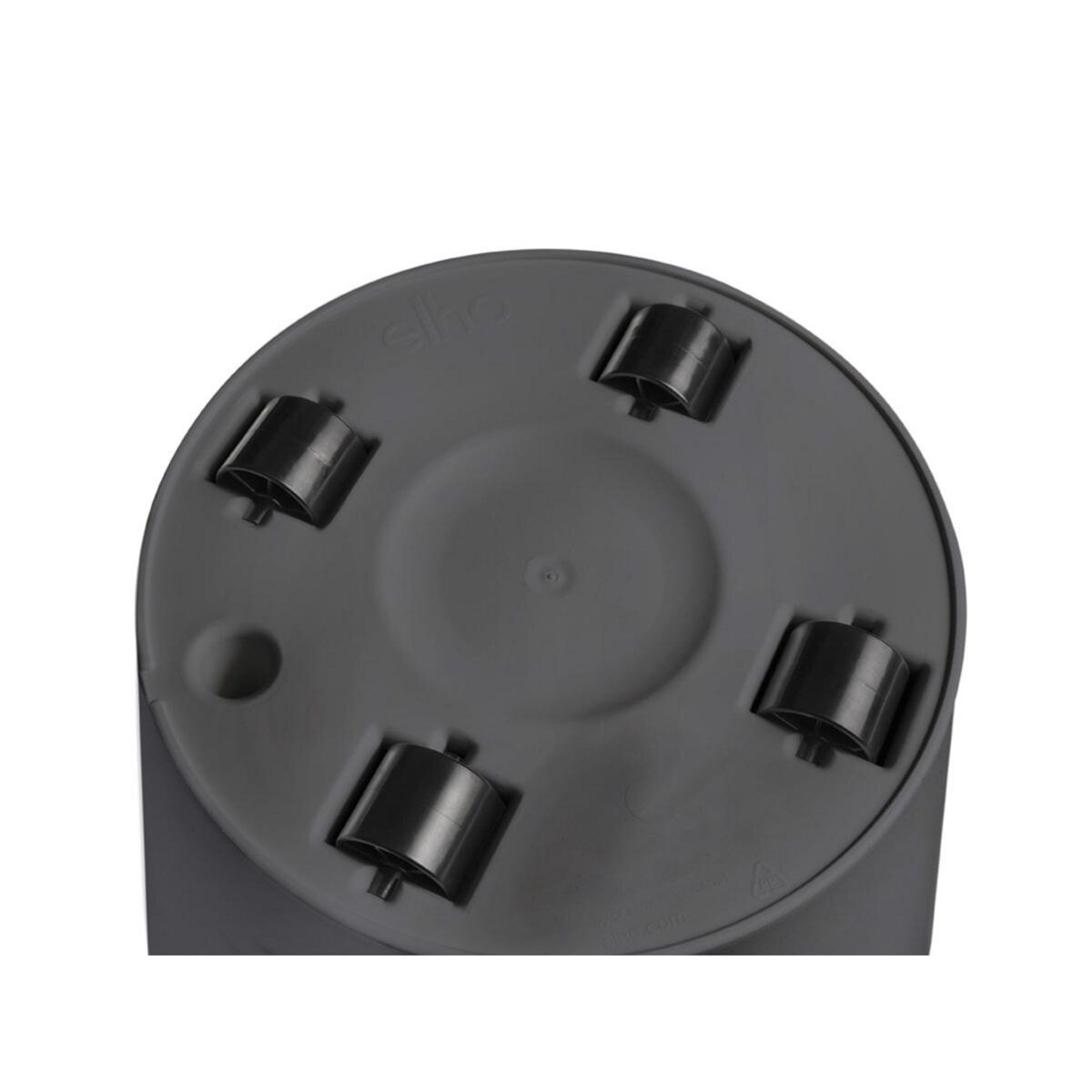ELHO Pot de fleurs rond Loft Urban avec roues Ø 40 x H.35 cm - Anthracite