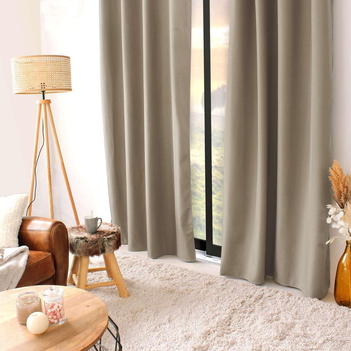 TOILINUX Rideau thermique Glacier