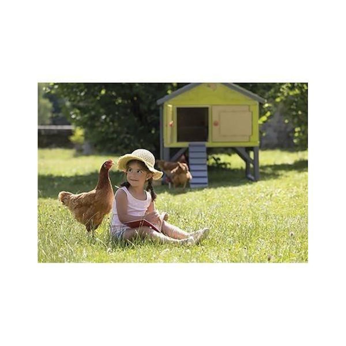 SMOBY SMOBY Poulailler Cot Cot Cottage pour 5 poules - 159x126x128 cm - Entretien facile - Anti UV