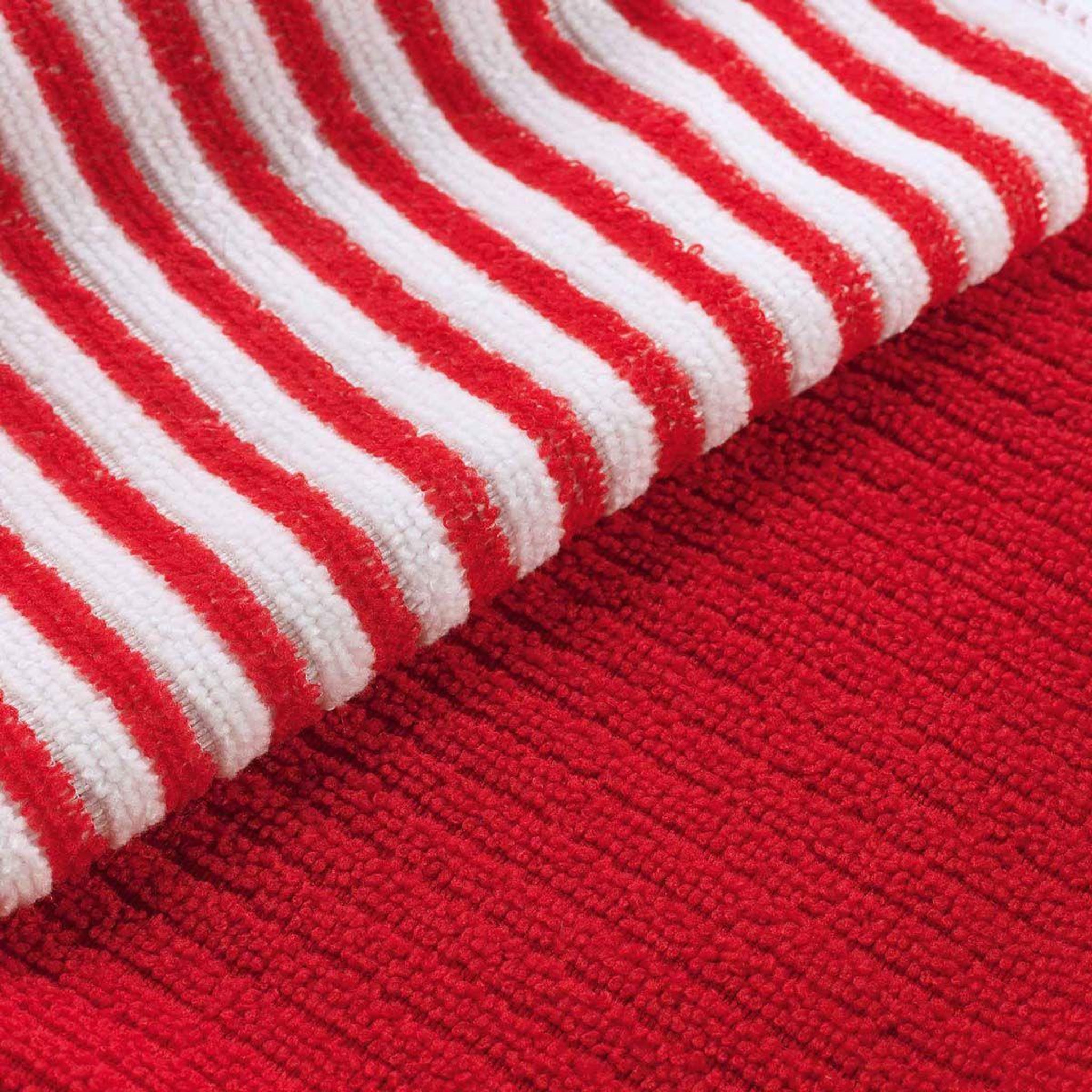 Voir la diapositive 2 : Douceur d'Intérieur Lot de 3 torchons microfibre  cuistot  40cm rouge