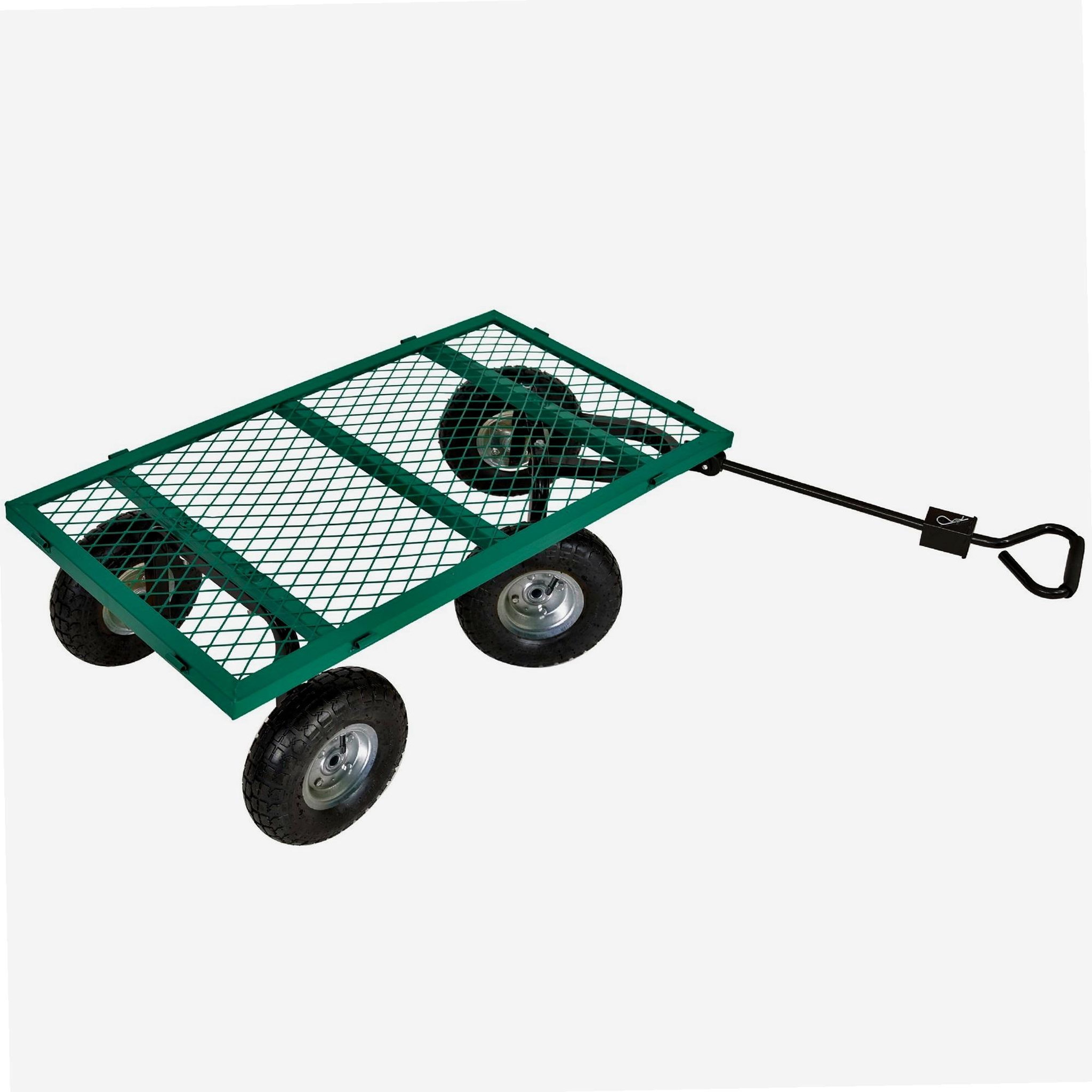 Voir la diapositive 4 : WERKAPRO Chariot remorque de jardin grillagé werka pro