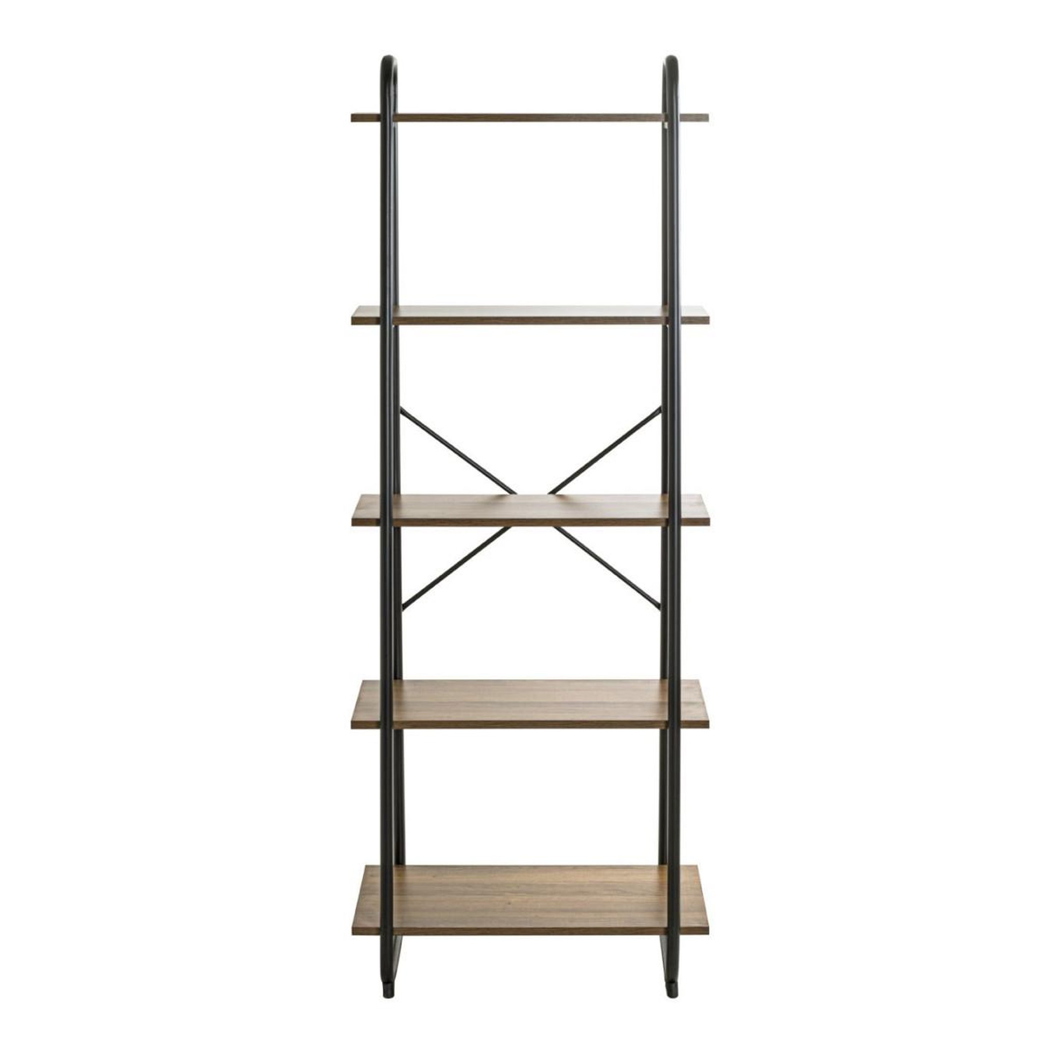 Voir la diapositive 2 : Paris Prix Étagère 5 Niveaux  Slovako  164cm Noir & Chêne