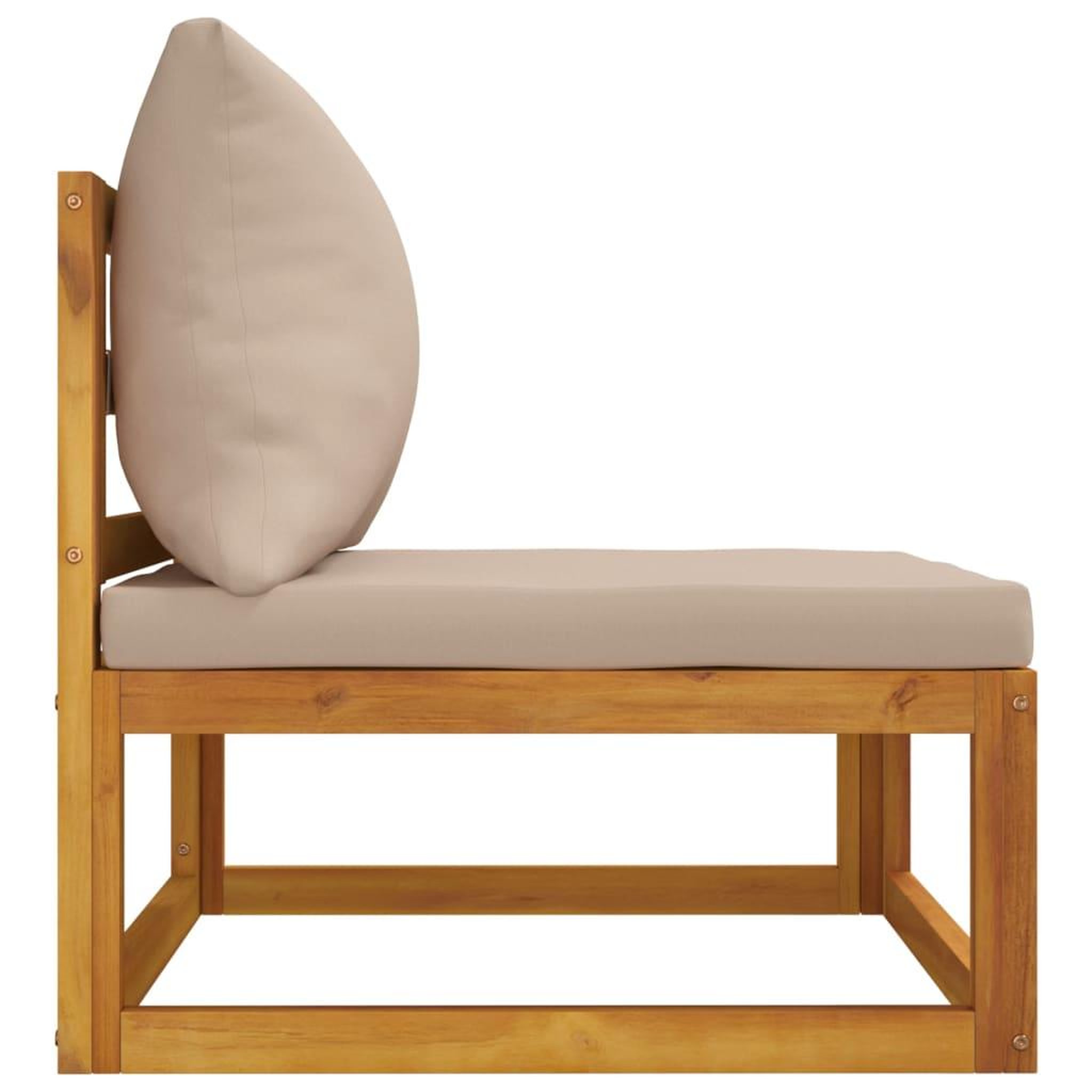 Voir la diapositive 5 : VIDAXL Salon de jardin avec coussins 2 pcs bois massif acacia