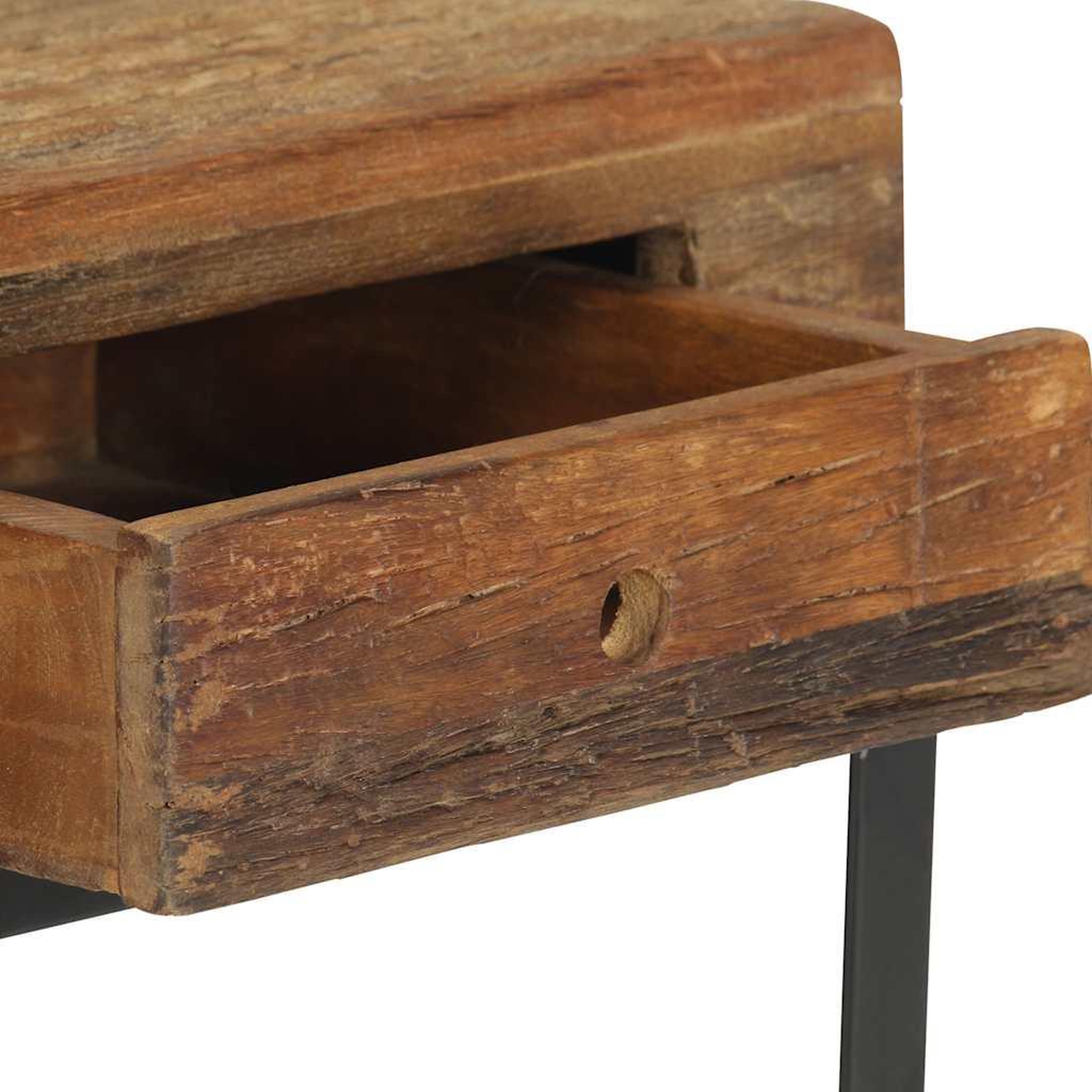 Voir la diapositive 4 : VIDAXL Table de chevet 40 x 35 x 40 cm bois de recuperation massif