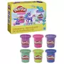 Play-Doh Coffret Play-Doh : 6 pots de pâte à modeler à paillettes