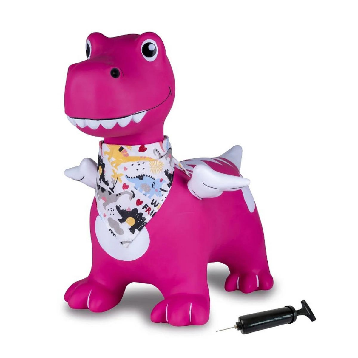 Jamara Animal sauteur Dino ailé rose HoppyDoo avec pompe
