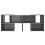 Voir la diapositive 3 : VIDAXL Meuble TV Gris brillant 104x30x52 cm Bois d'ingenierie