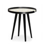 Voir la diapositive 6 : Paris Prix Table d'Appoint à Rebord 3 Covers  Scandinave  45cm Noir