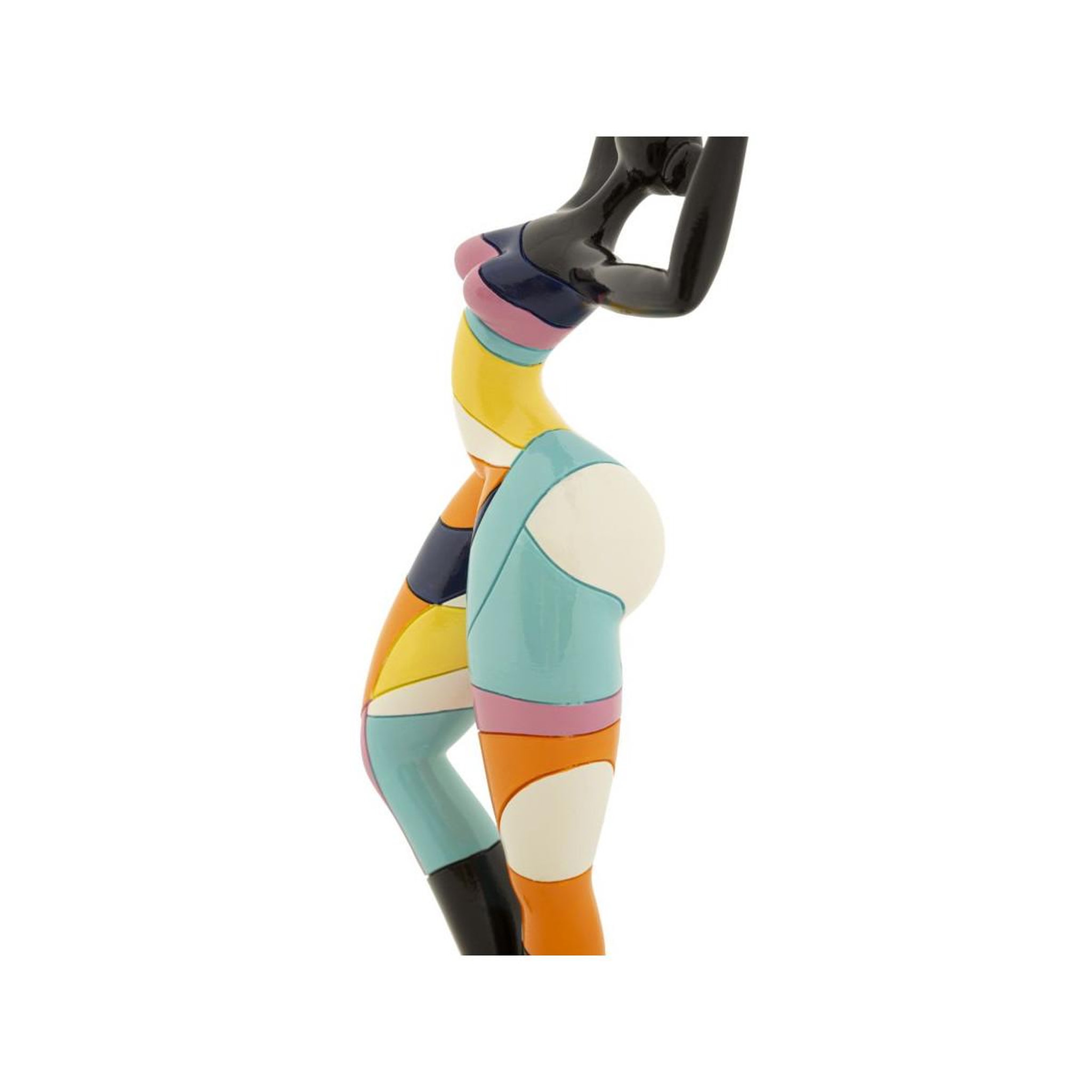 Voir la diapositive 3 : Paris Prix Statuette Femme Danseuse  Rubic  38cm Multicolore