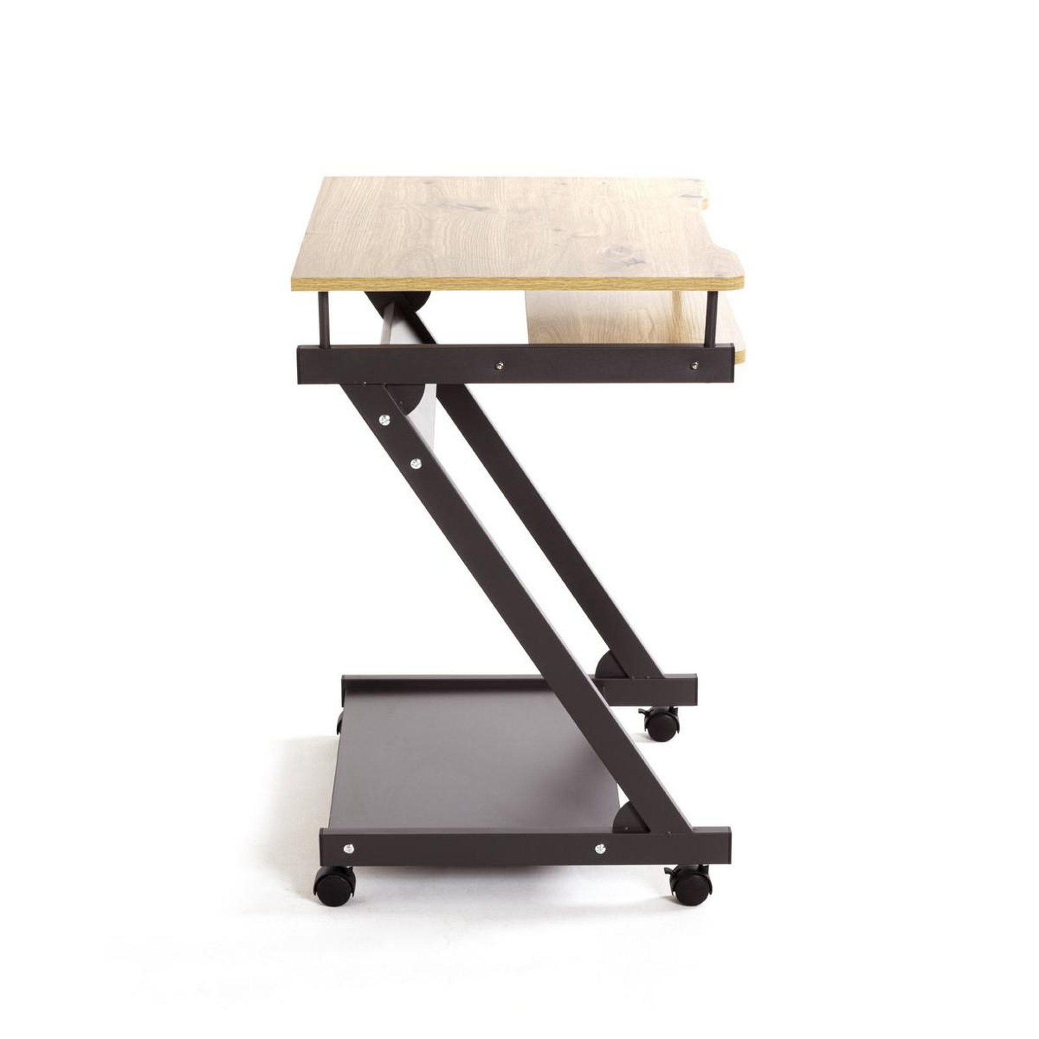 Voir la diapositive 4 : Paris Prix Bureau design  alvaro  76cm anthracite & chêne