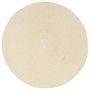 Voir la diapositive 2 : VIDAXL Napperons 6 pcs Naturel Plain 38 cm Rond Coton