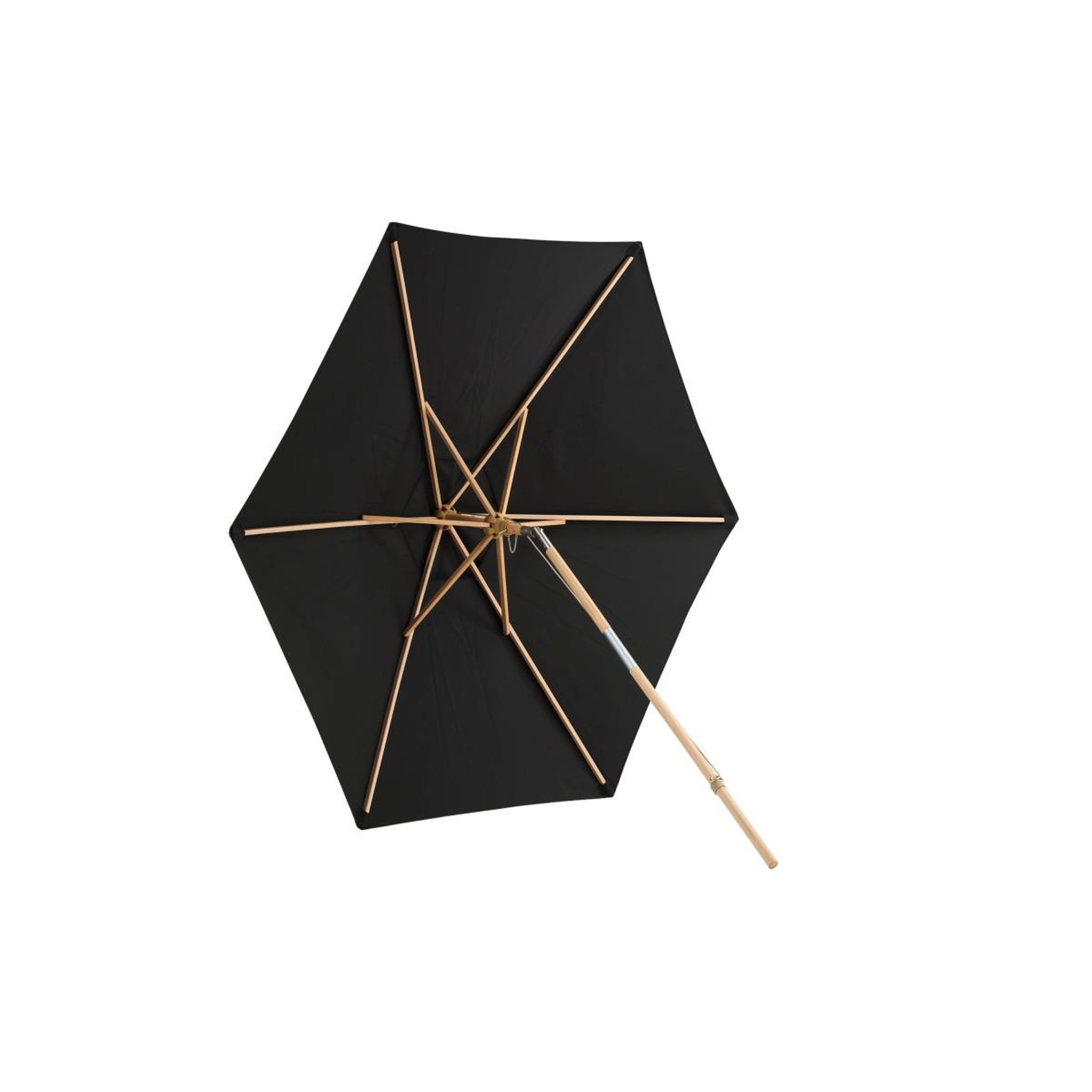 Voir la diapositive 4 : Paris Prix Parasol en bois  corypho  250cm noir