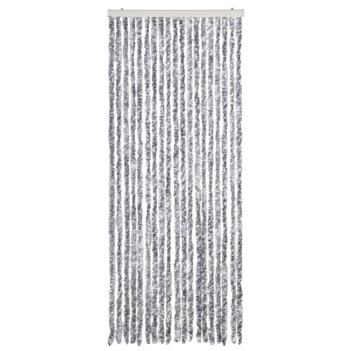 VIDAXL Moustiquaire Blanc et gris 56x185 cm Chenille
