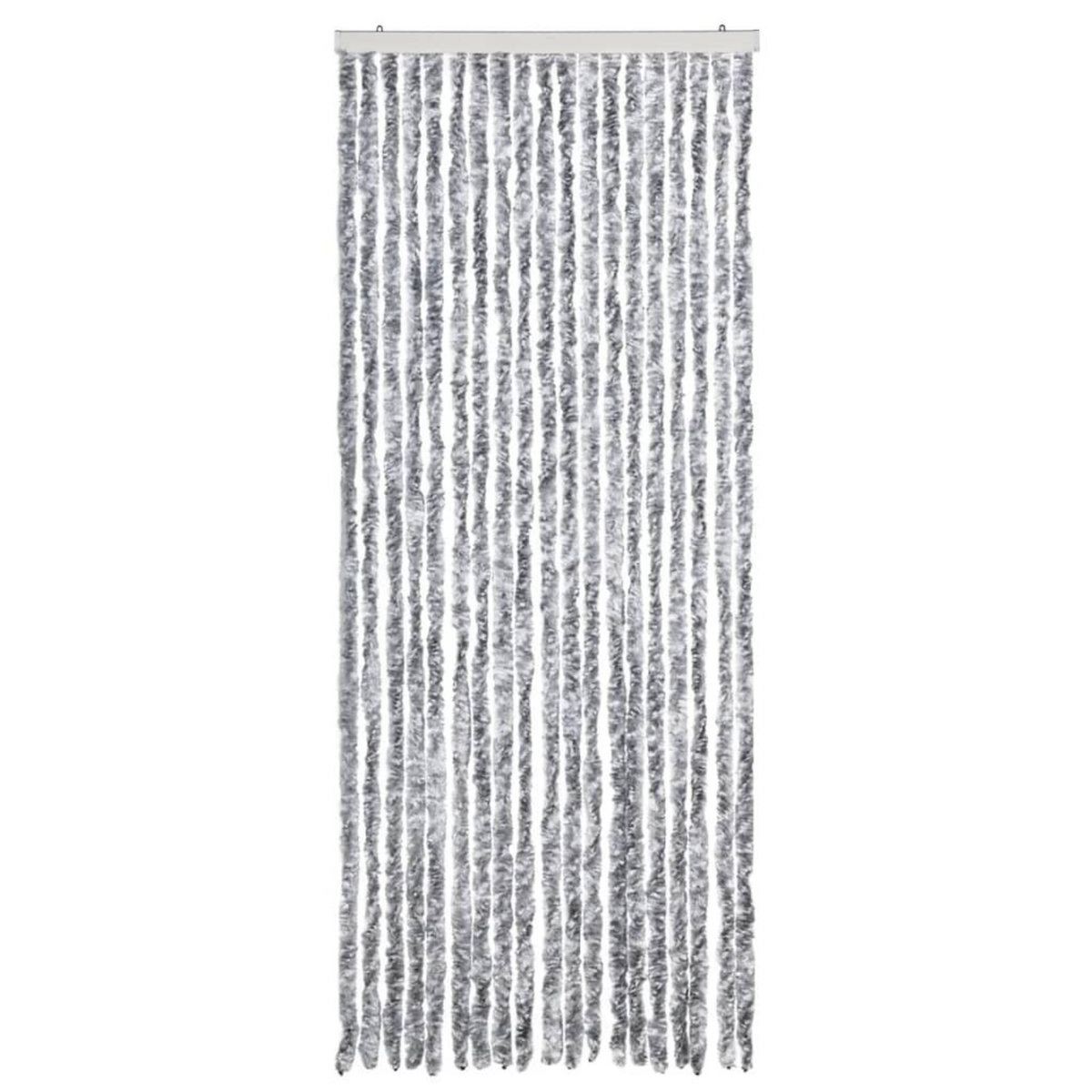 VIDAXL Moustiquaire Blanc et gris 56x185 cm Chenille