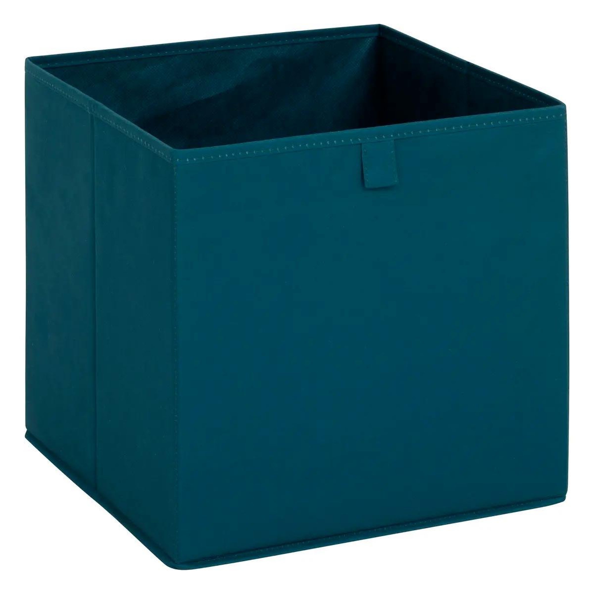 Voir la diapositive 2 : FIVE Boîte de rangement réversible  lauria  31x31cm bleu pétrole