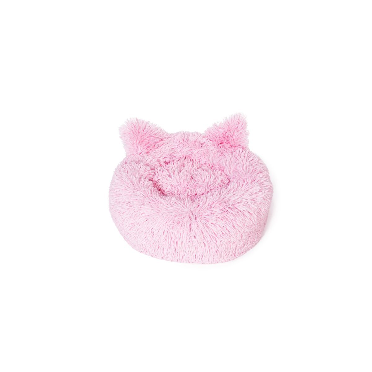 Idomya E. Coussin pour chat avec oreilles Diamètre 50cm rose