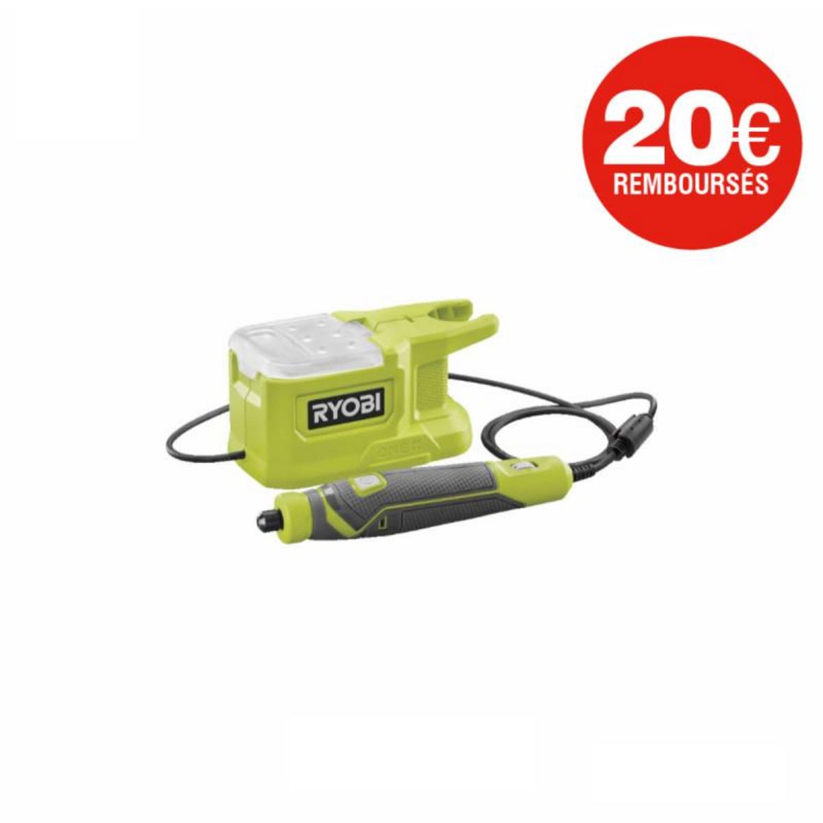 Ryobi Mini outil multifonction RYOBI 18V One+ - Sans batterie ni chargeur - RRT18-0