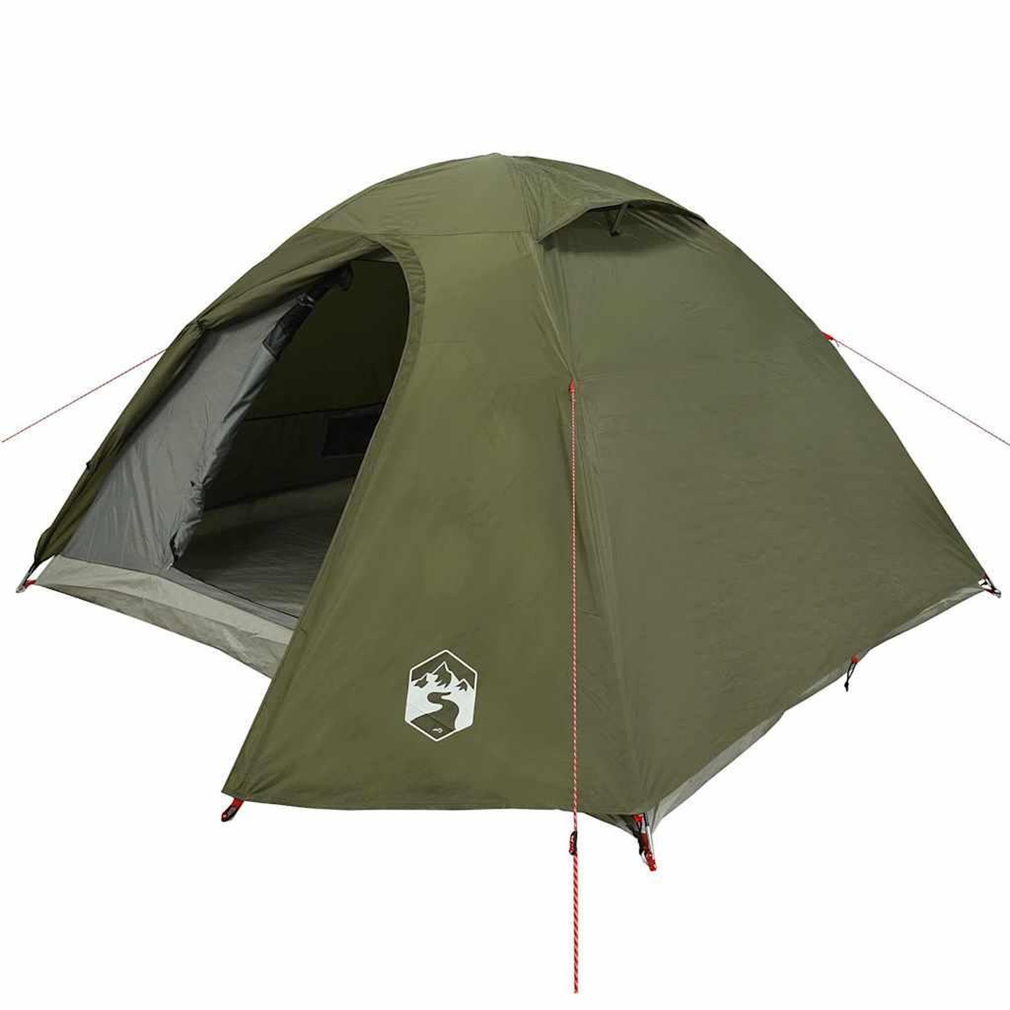 Voir la diapositive 4 : VIDAXL Tente de camping a dome 3 personnes vert olive impermeable