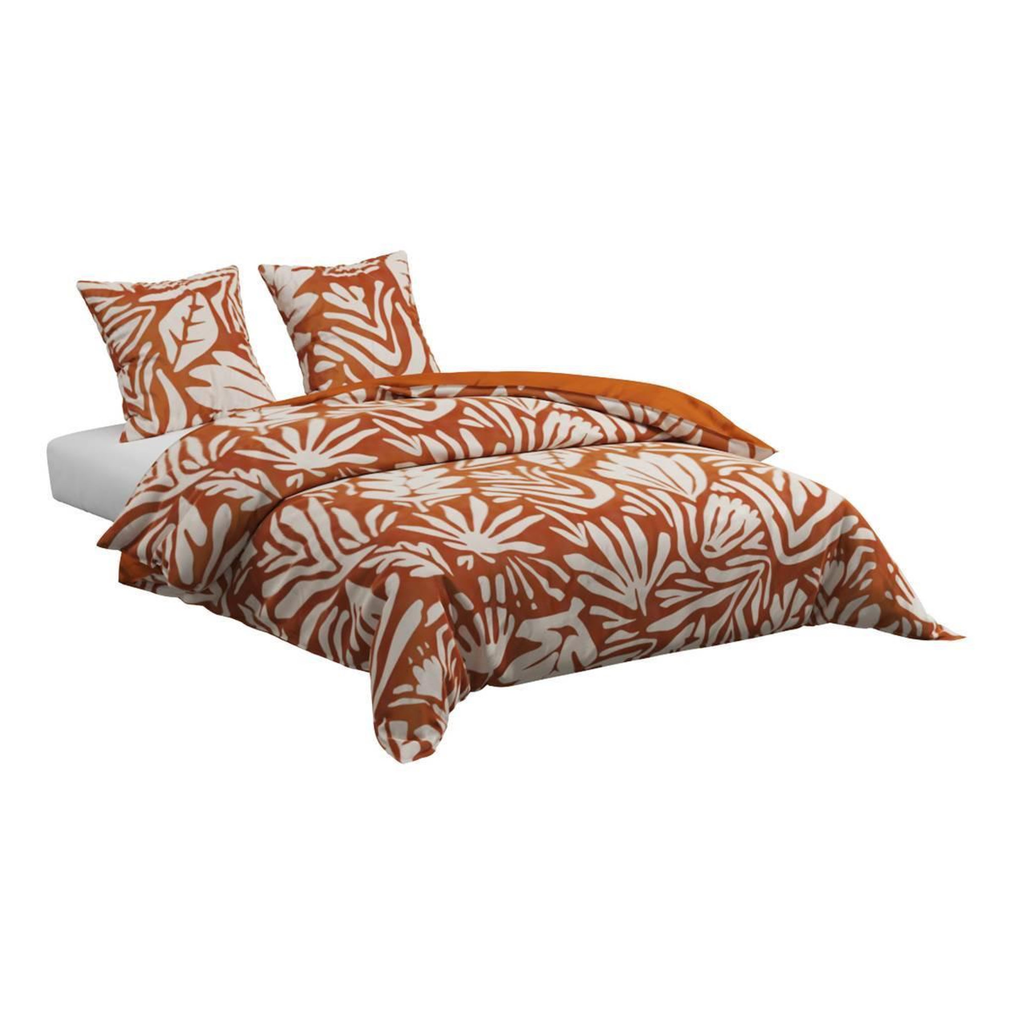 Voir la diapositive 3 : ATMOSPHERA Parure de lit 3 pièces  homy  240x220cm orange