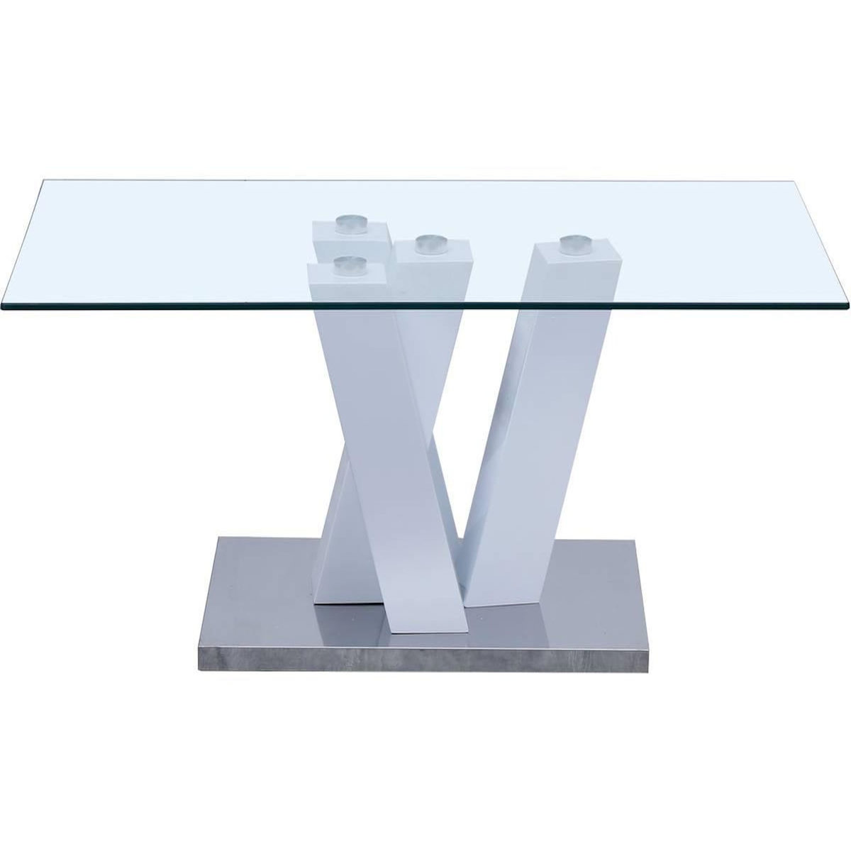 Habitat et Jardin Table basse  Gaya  - 110 x 60 x 40 cm - Blanc Laqué