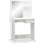 Voir la diapositive 5 : VIDAXL Coiffeuse Bois d'ingenierie 75x40x141 cm Blanc