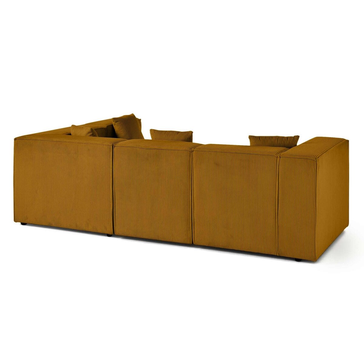 LISA DESIGN Arty - canapé modulable d'angle droit 4 places - en velours côtelé