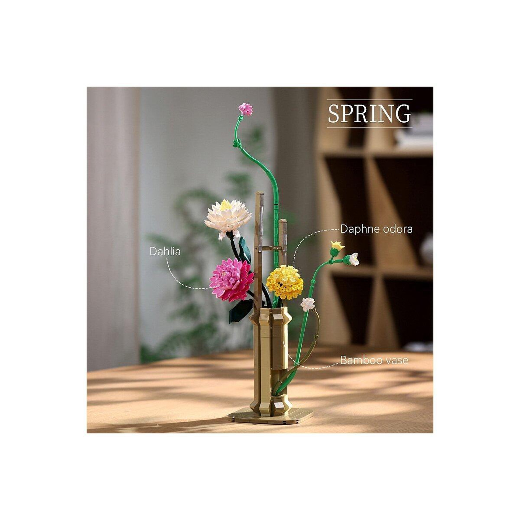 Voir la diapositive 3 : Jamara Cada bouquet de fleurs printemps 1:1 bricks
