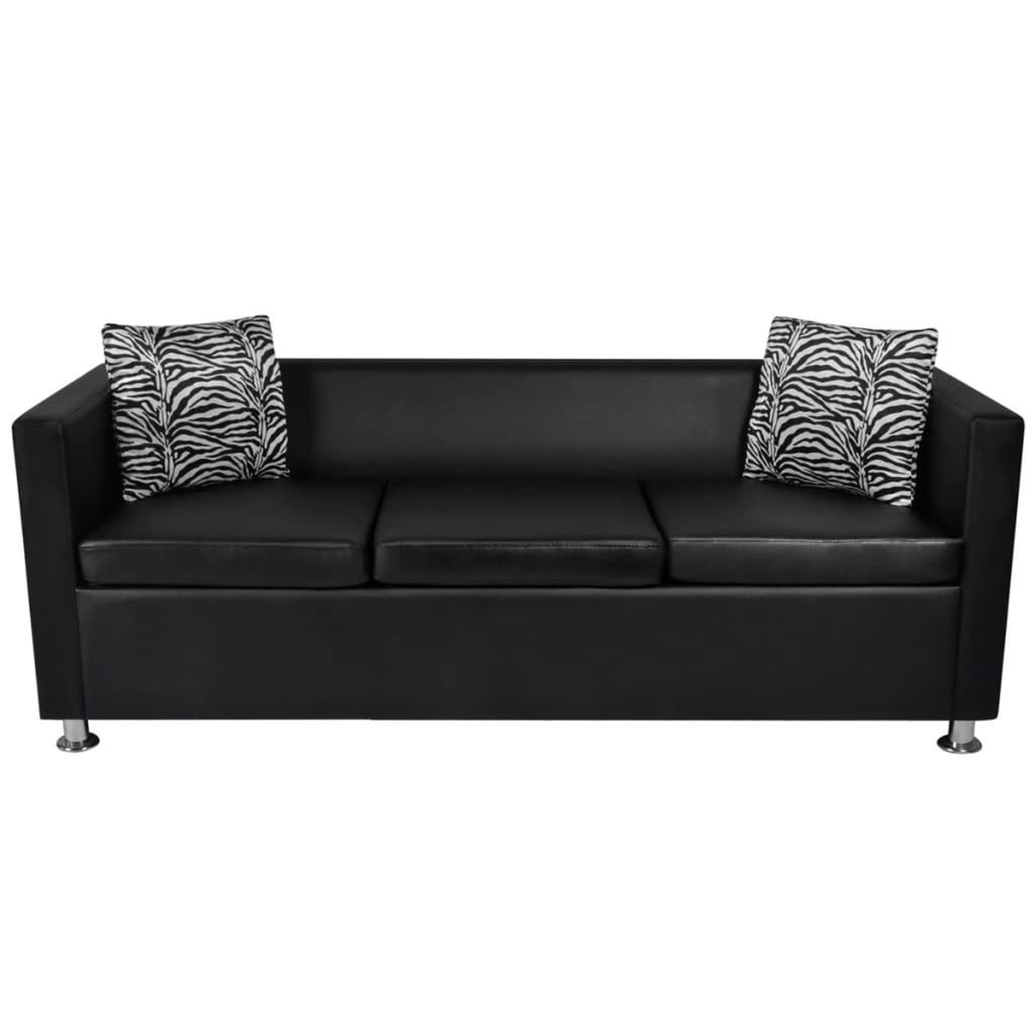 Voir la diapositive 5 : VIDAXL Jeu de canape a 2 places et a 3 places et fauteuil Noir